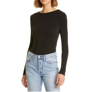 Black Long Sleeve Knit Top